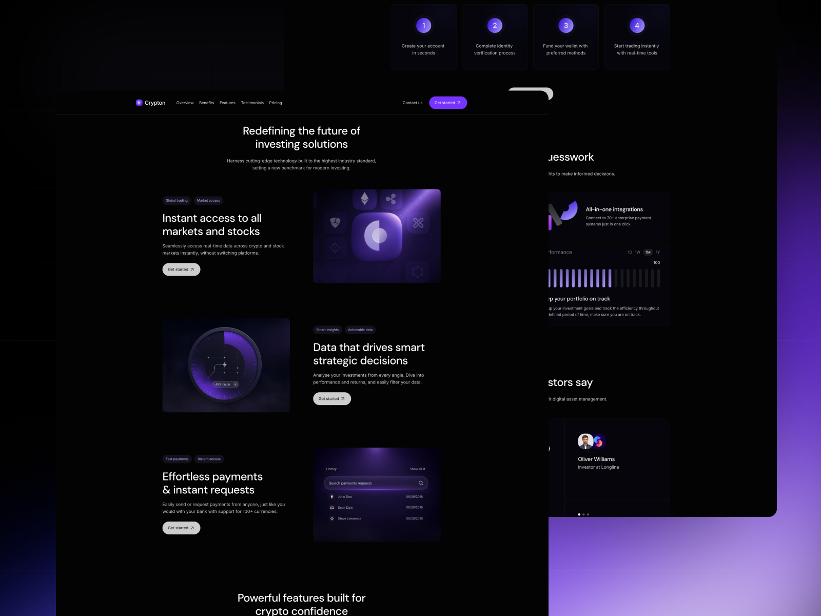 现代专业 Web3 项目官网设计灵感，Web3、金融科技 Framer 网站模板封面图