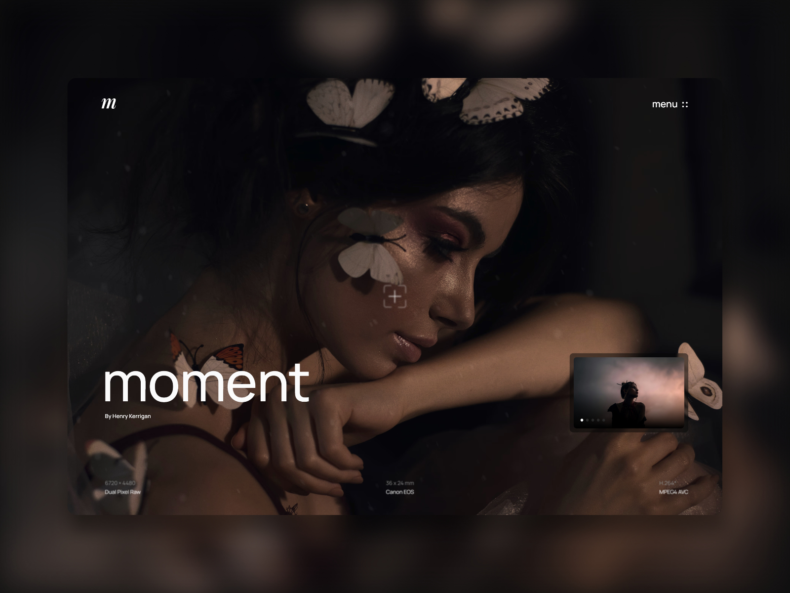 Moment: Responsive Photography Website Template by Trym Foss — Framer ...