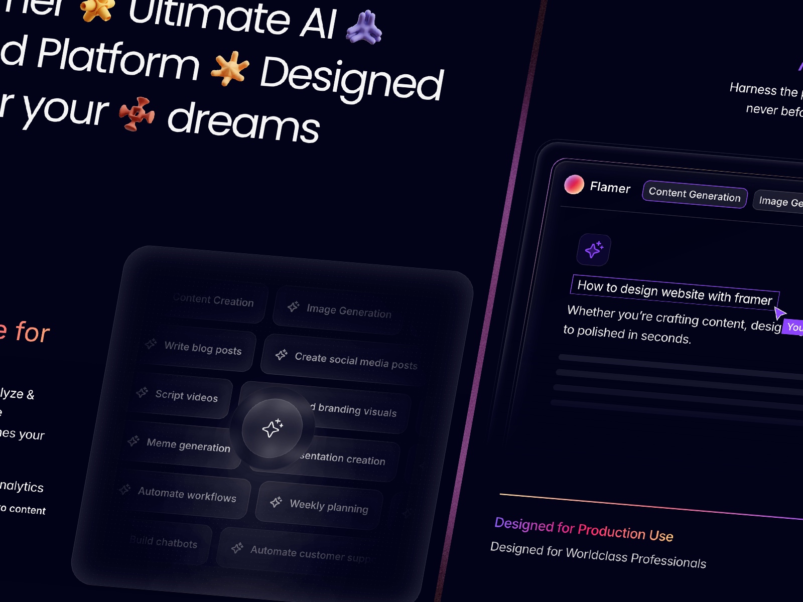 专业动效 AI 产品官网设计灵感，人工智能、博客内容 Framer 网站模板详情图 3
