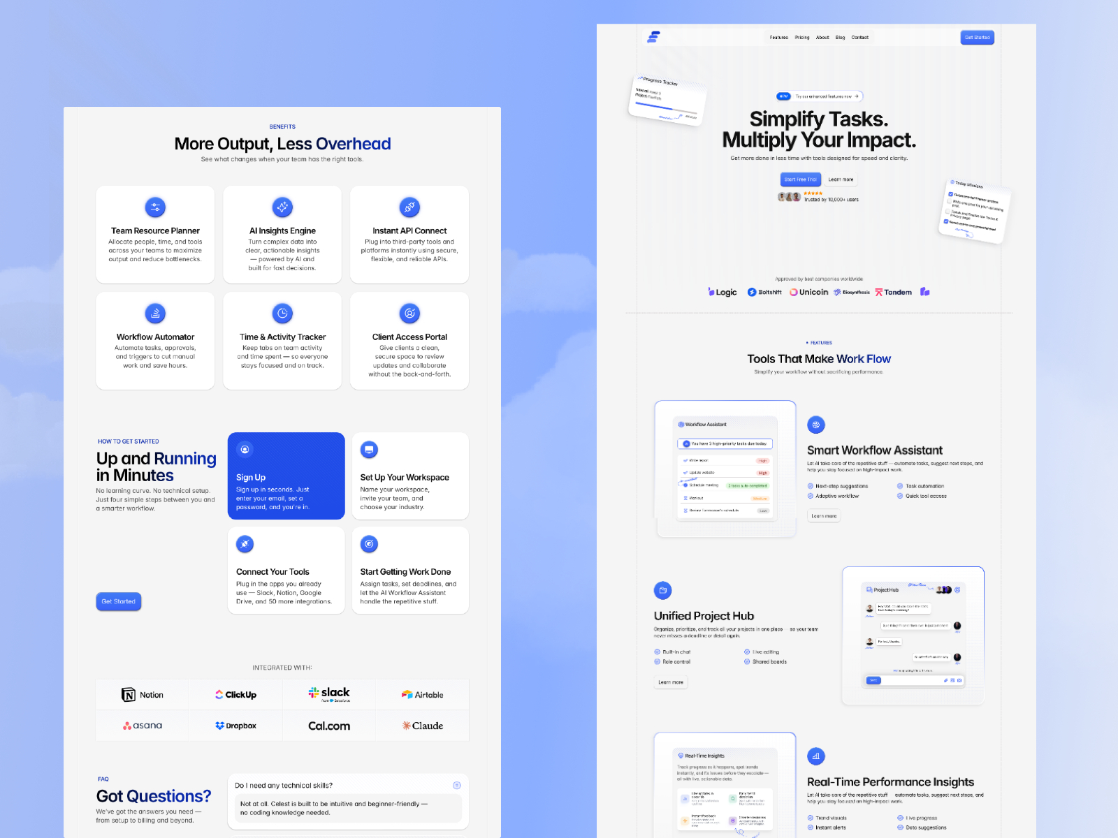 极简现代 SaaS 产品官网设计灵感，SaaS、设计工作室 Framer 网站模板详情图 3
