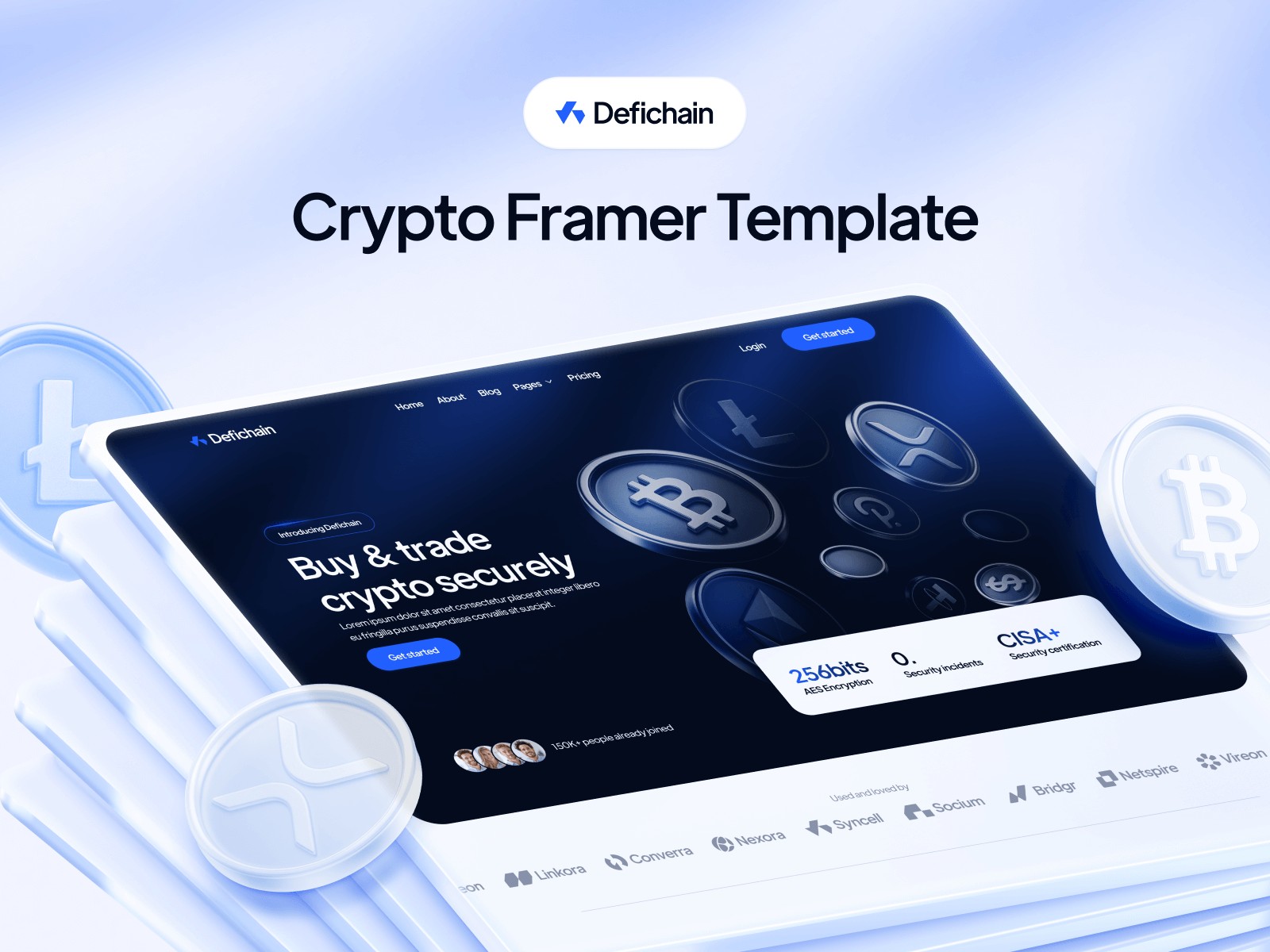 Defichain: Responsive Startup Website Template by BRIX Templates — Framer  Marketplace