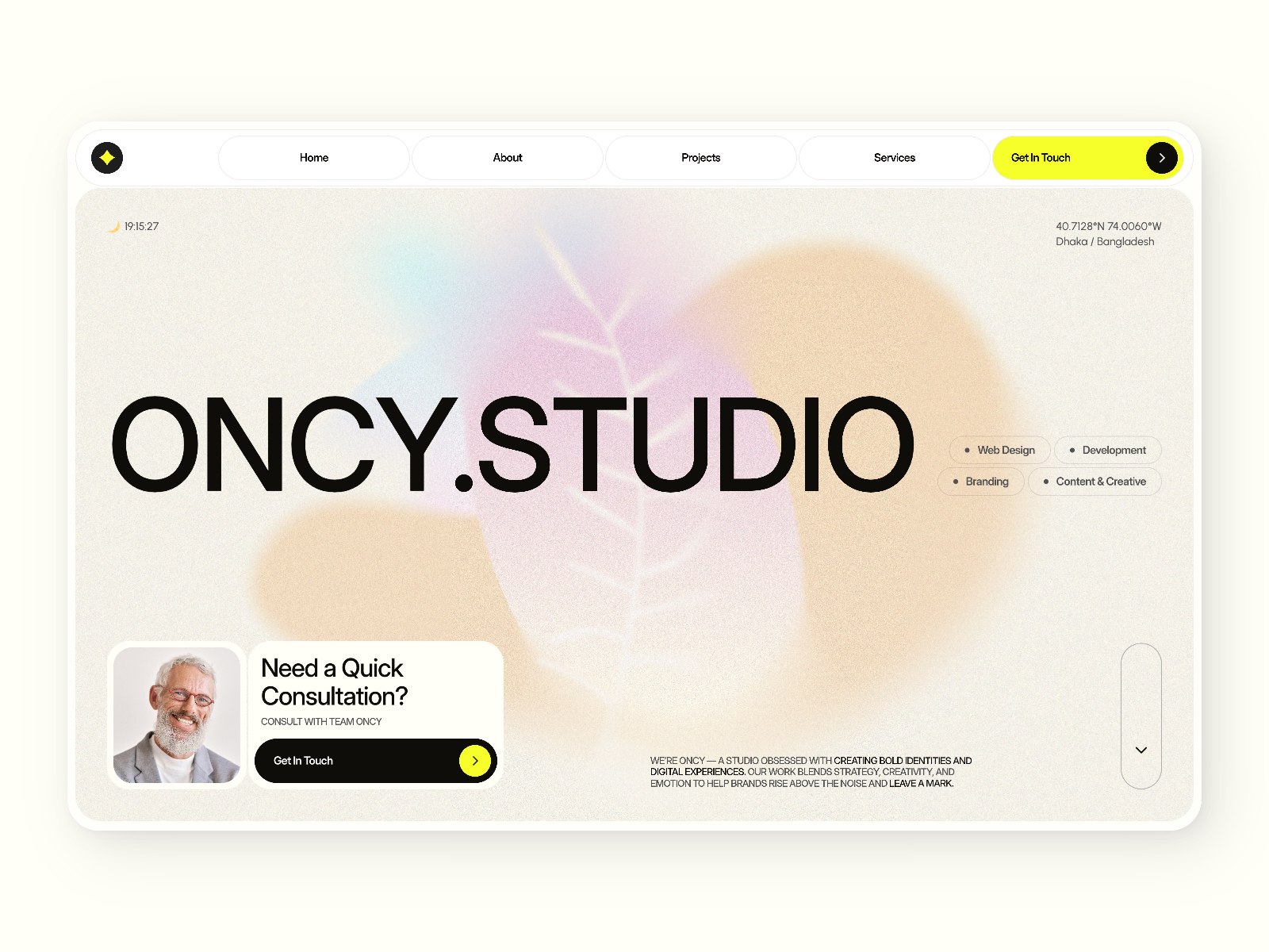 Oncy: Free Agency Website Template by NayeemurRSakib — Framer Marketplace