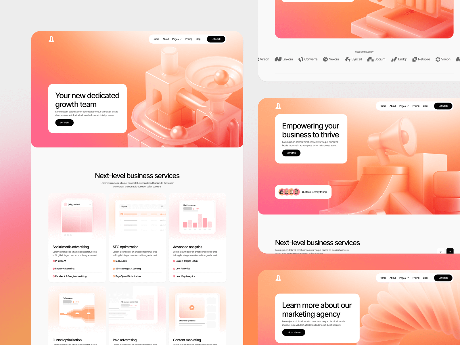 Growth Marketing Agency Framer template