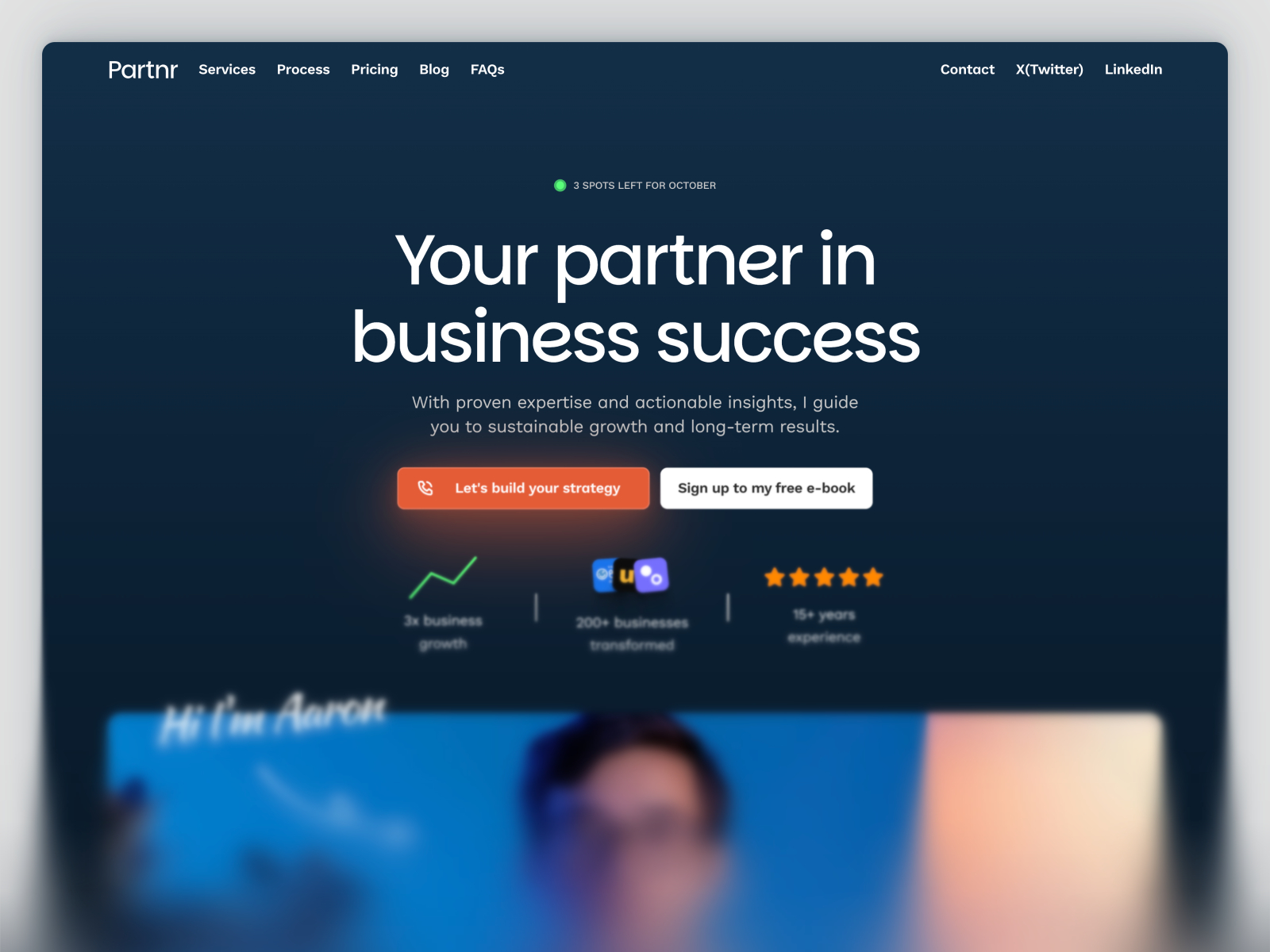 Partnr: Free Agency Website Template by Ramish Aziz — Framer Marketplace
