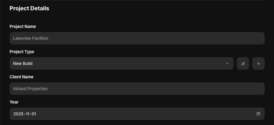 Add New Projects, Team Members & Edit Legal Pages Super Easy.