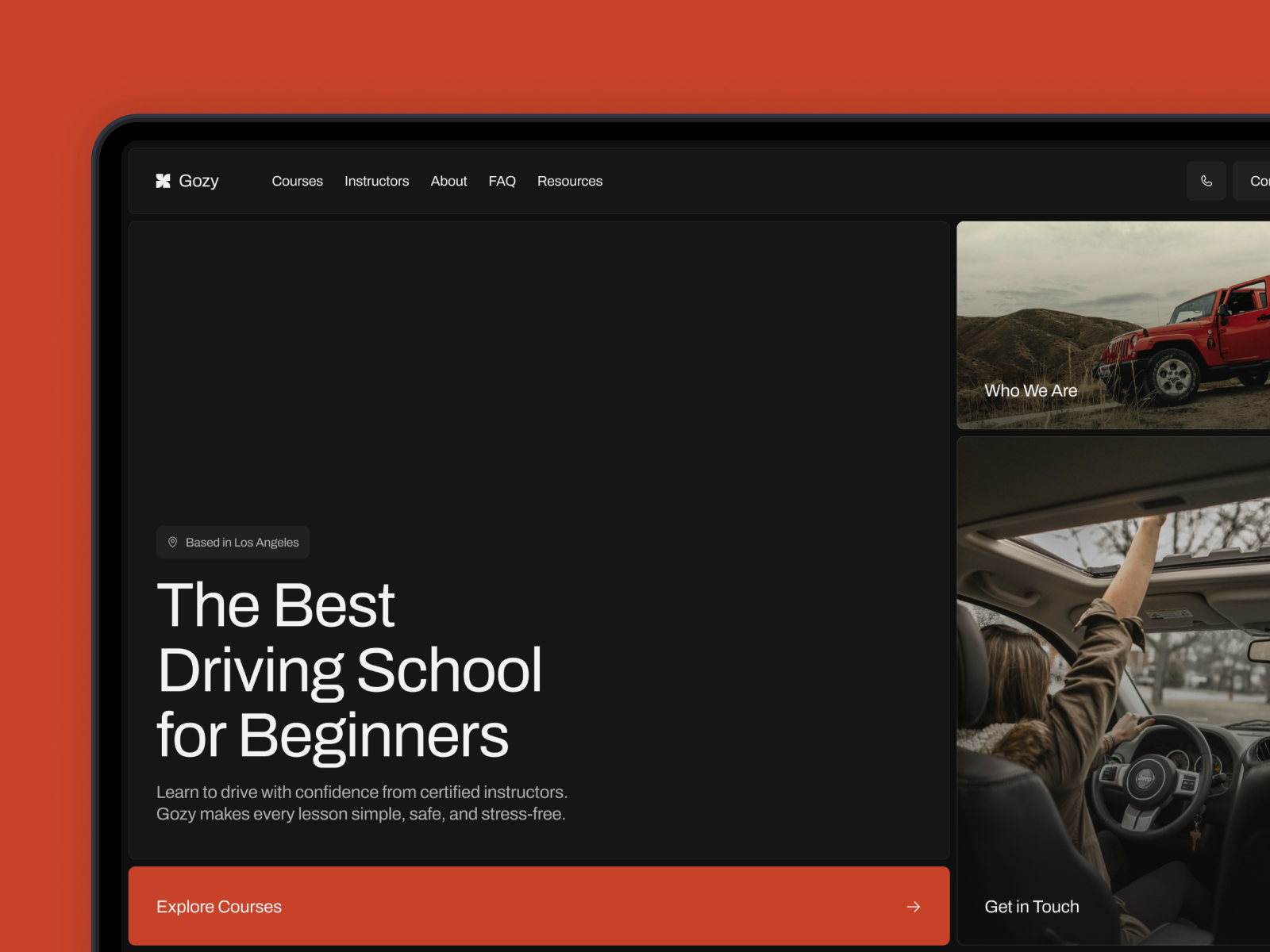 Gozy: Responsive Car & Auto Website Template by NutsDev — Framer ...
