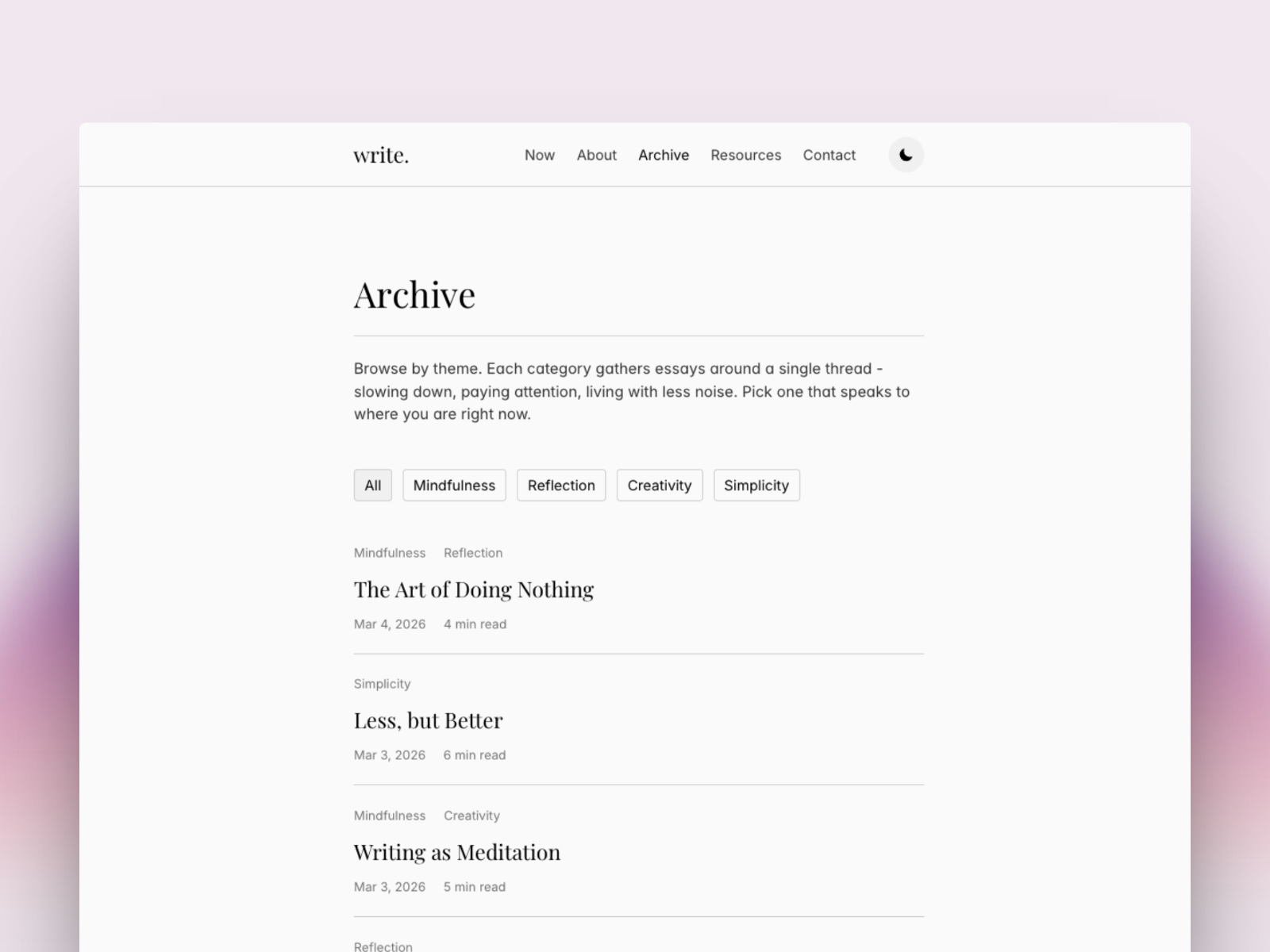 高级暗黑黑白极简个人品牌网站设计灵感，博客内容、作品集 Framer 网站模板详情图 4