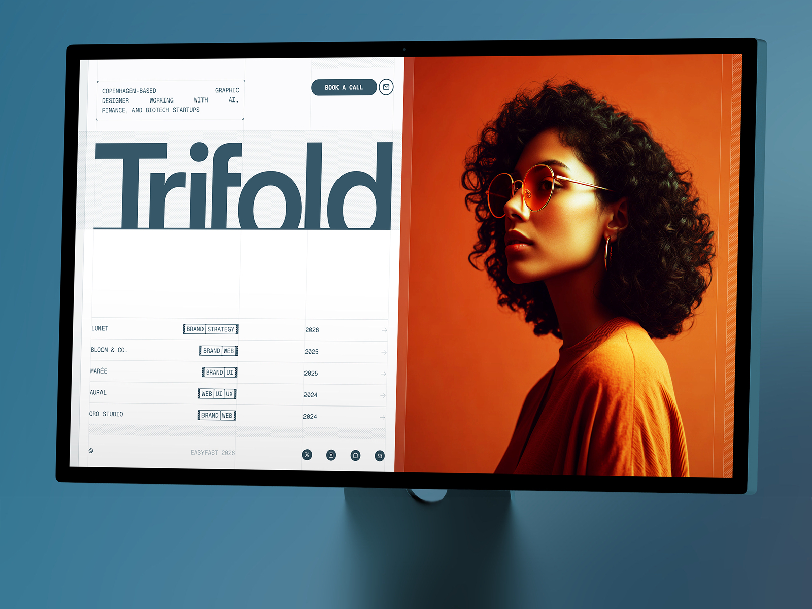 动效彩色作品集网站设计灵感，设计工作室、作品集 Framer 网站模板封面图