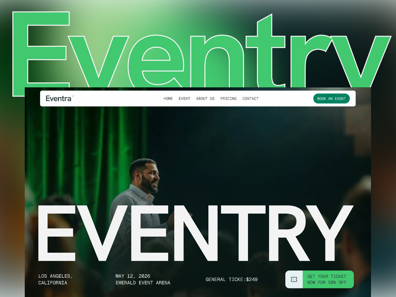 Eventry: Free Entertainment Website Template by Framigo Studio — Framer ...