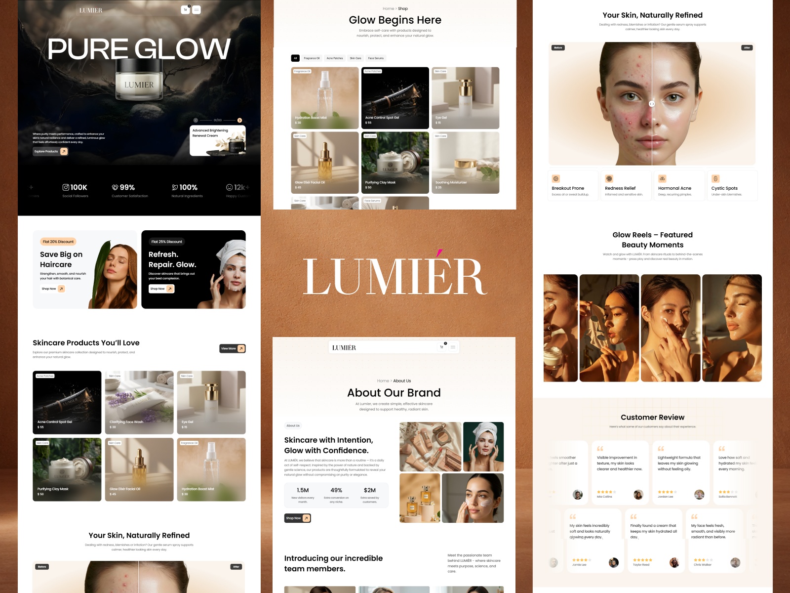 专业彩色电商网站设计灵感，电商、美容时尚 Framer 网站模板封面图