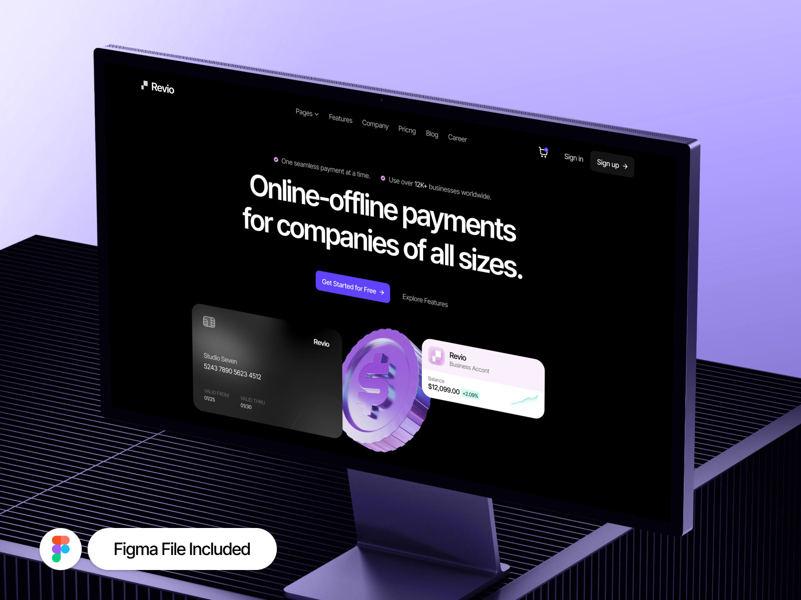 极简专业金融科技网站设计灵感，金融科技、SaaS Framer 网站模板详情图 3