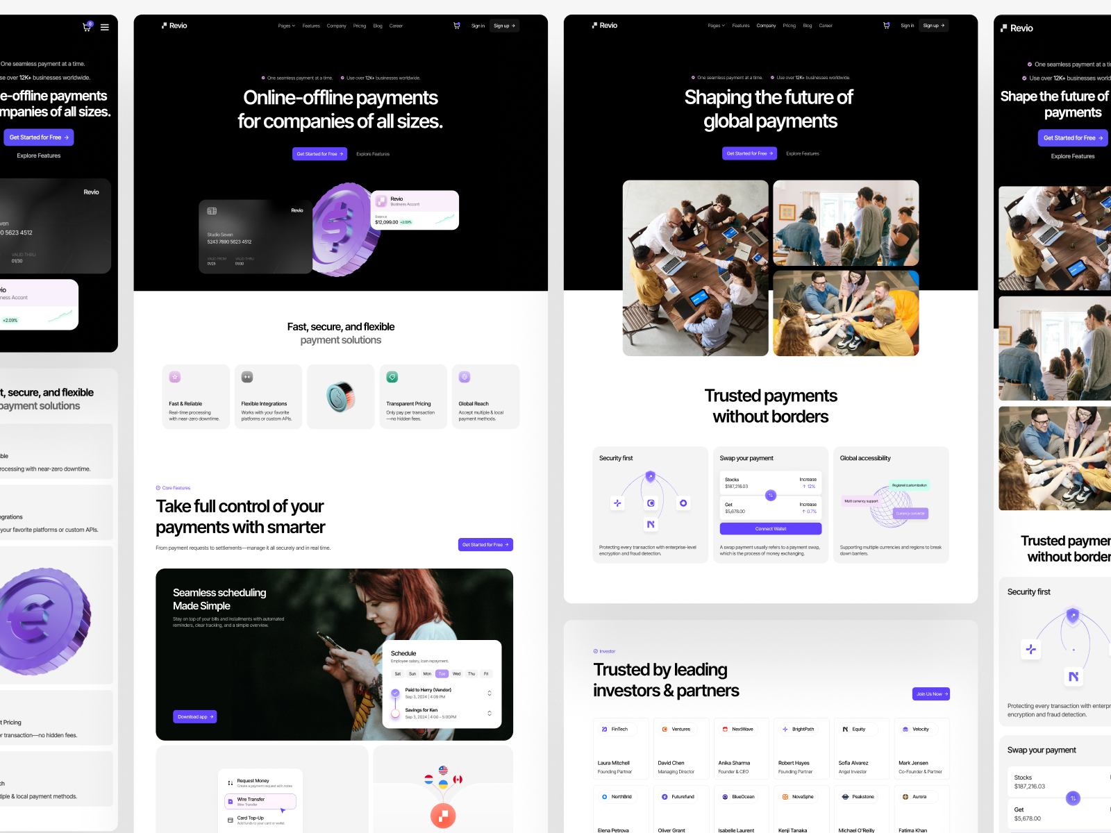 极简专业金融科技网站设计灵感，金融科技、SaaS Framer 网站模板详情图 4