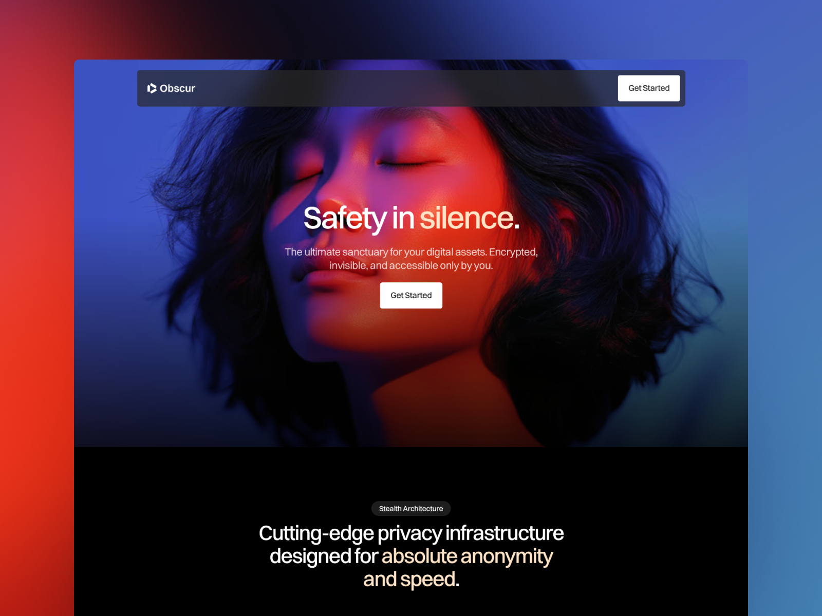 高级暗黑黑白极简 AI 产品官网设计灵感，人工智能、金融科技 Framer 网站模板封面图