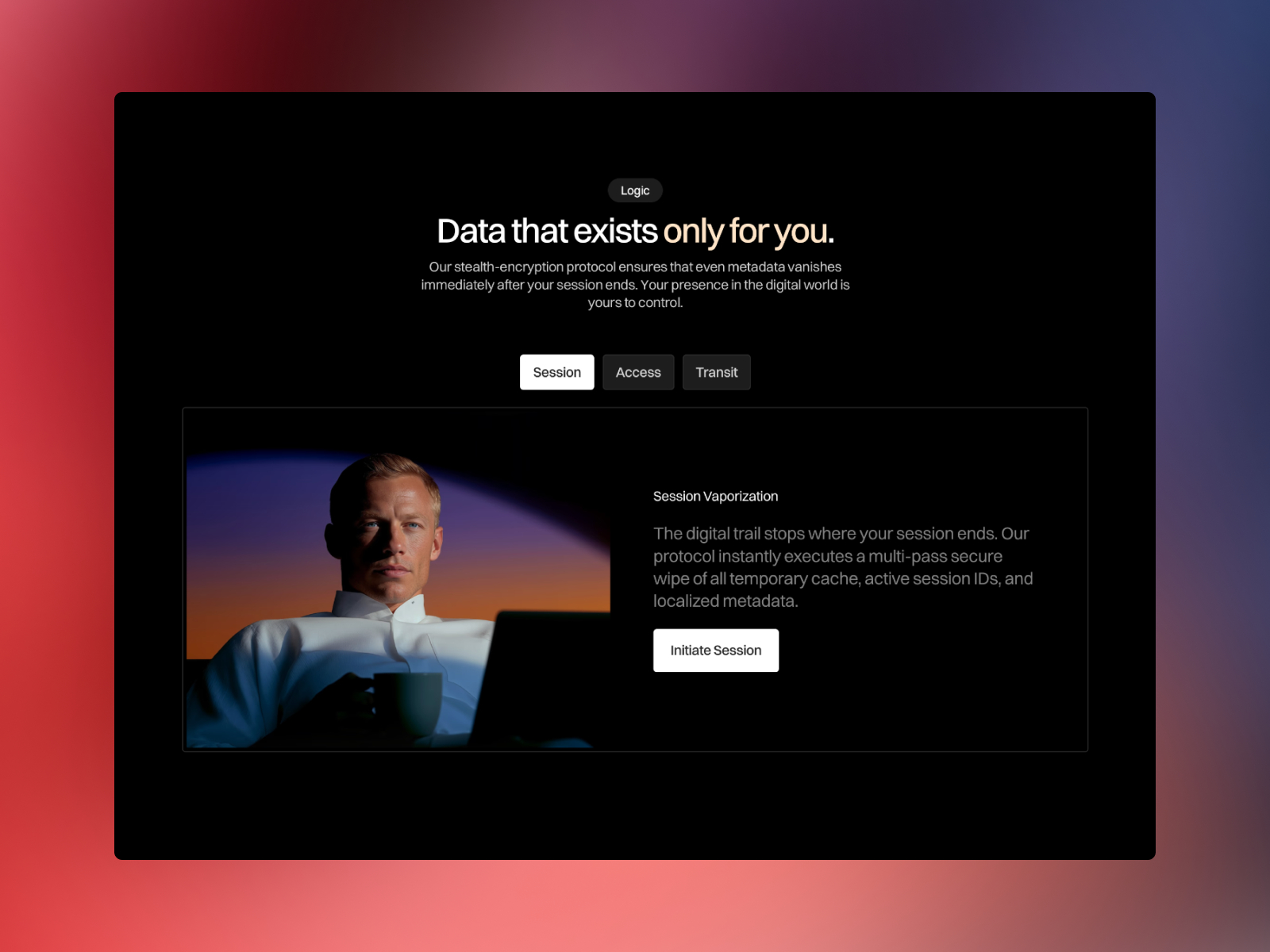 高级暗黑黑白极简 AI 产品官网设计灵感，人工智能、金融科技 Framer 网站模板详情图 3