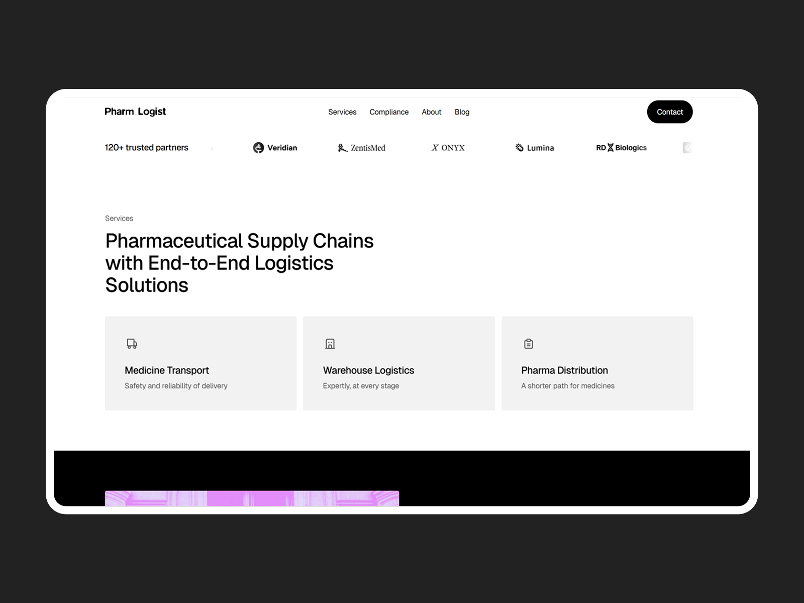 极简现代医疗健康网站设计灵感，医疗健康、博客内容 Framer 网站模板详情图 3