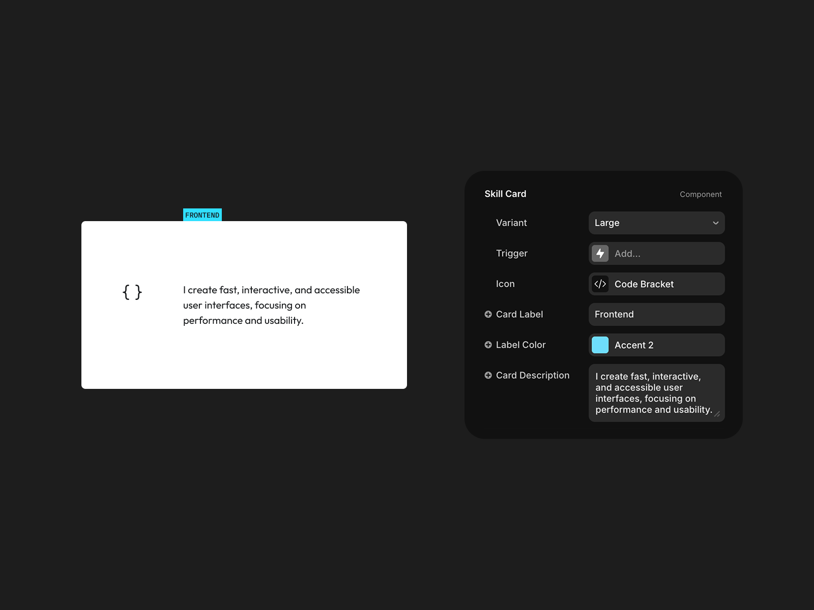 Component customizability