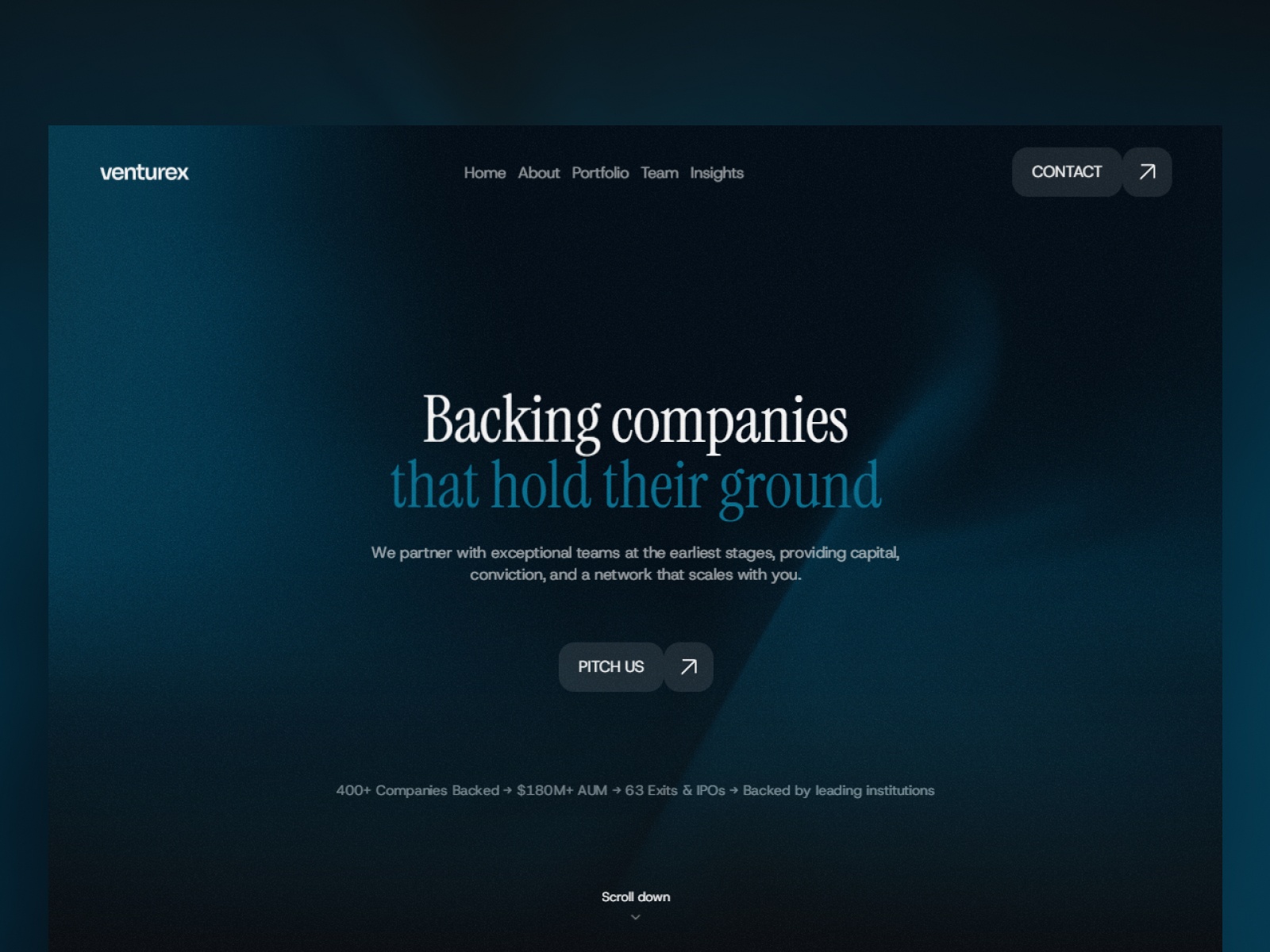 Venturex by Clariv Studio - Agency design asset by framer