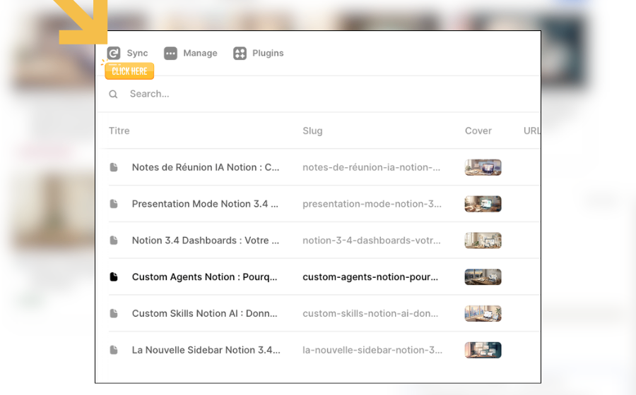 Syncing Notion CMS collection in Framer, articles, slugs and covers updated