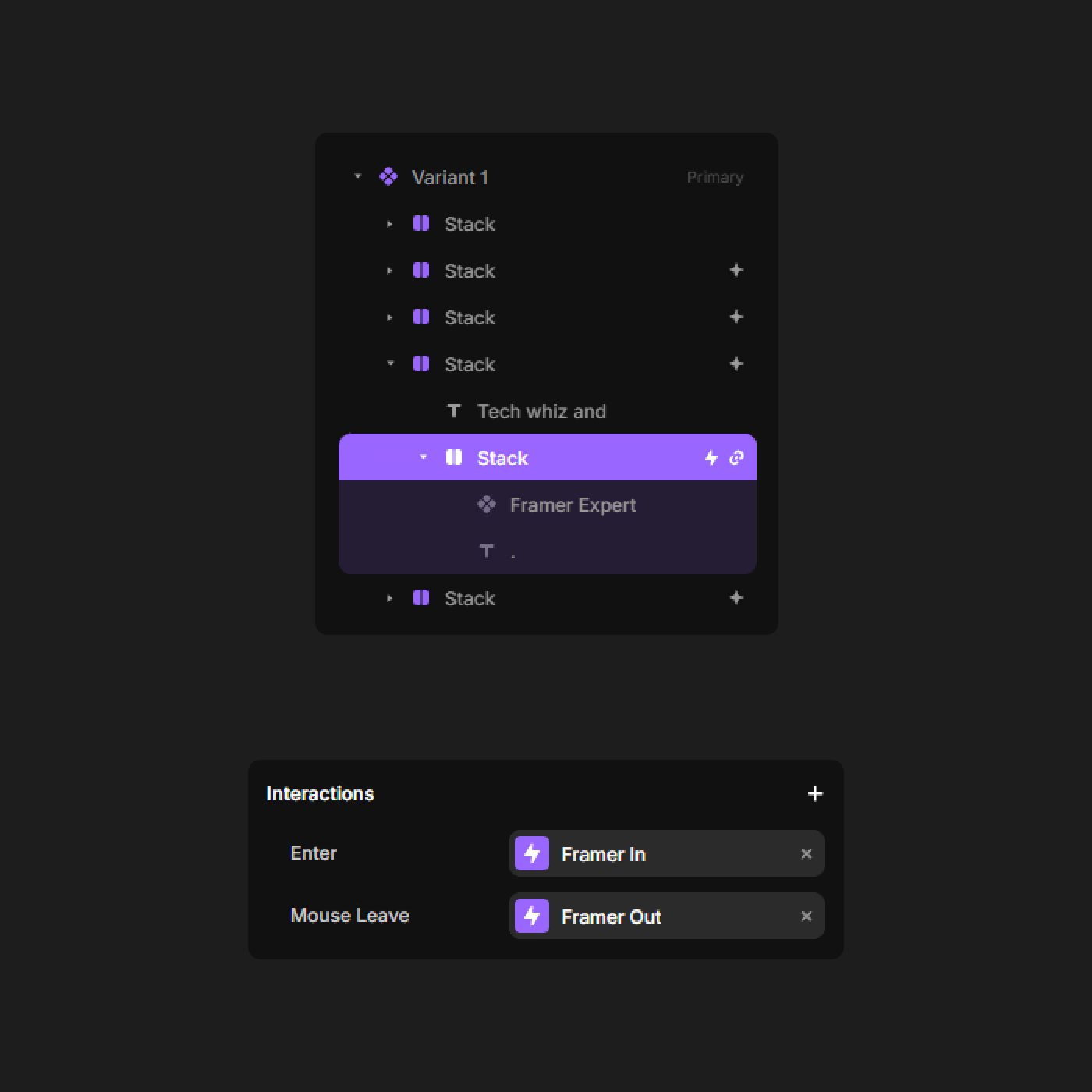 Deep interactions and their triggering events