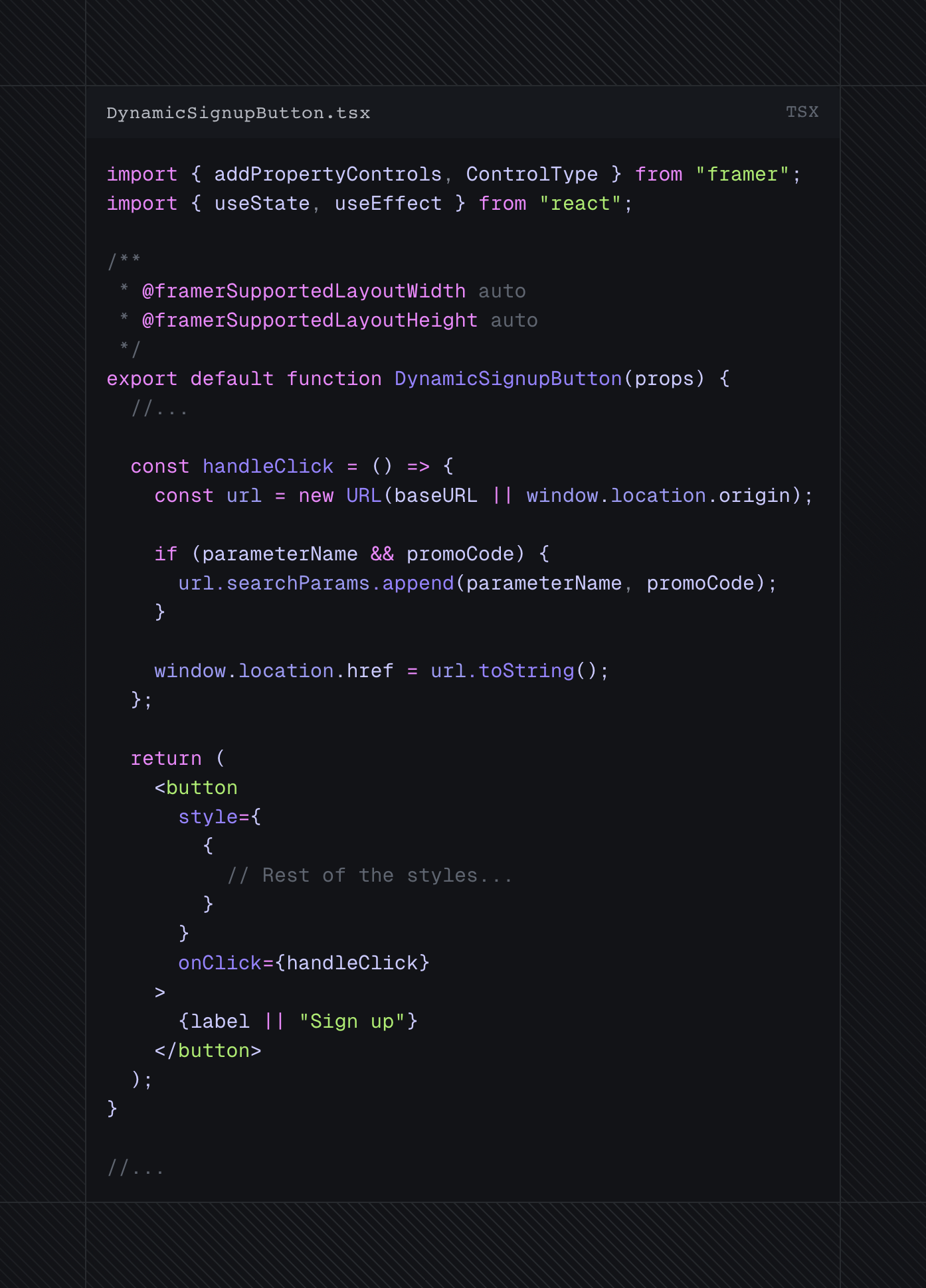 Our handleClick function