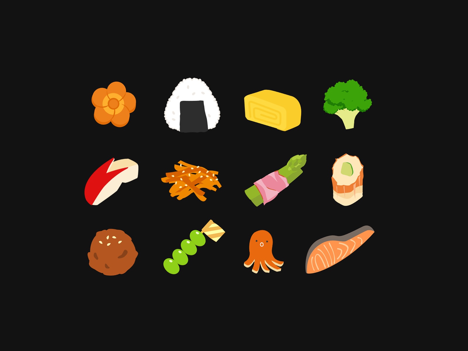 Japanese Obento Set: Premium Lifestyle Vectors by 日香理 / hikari