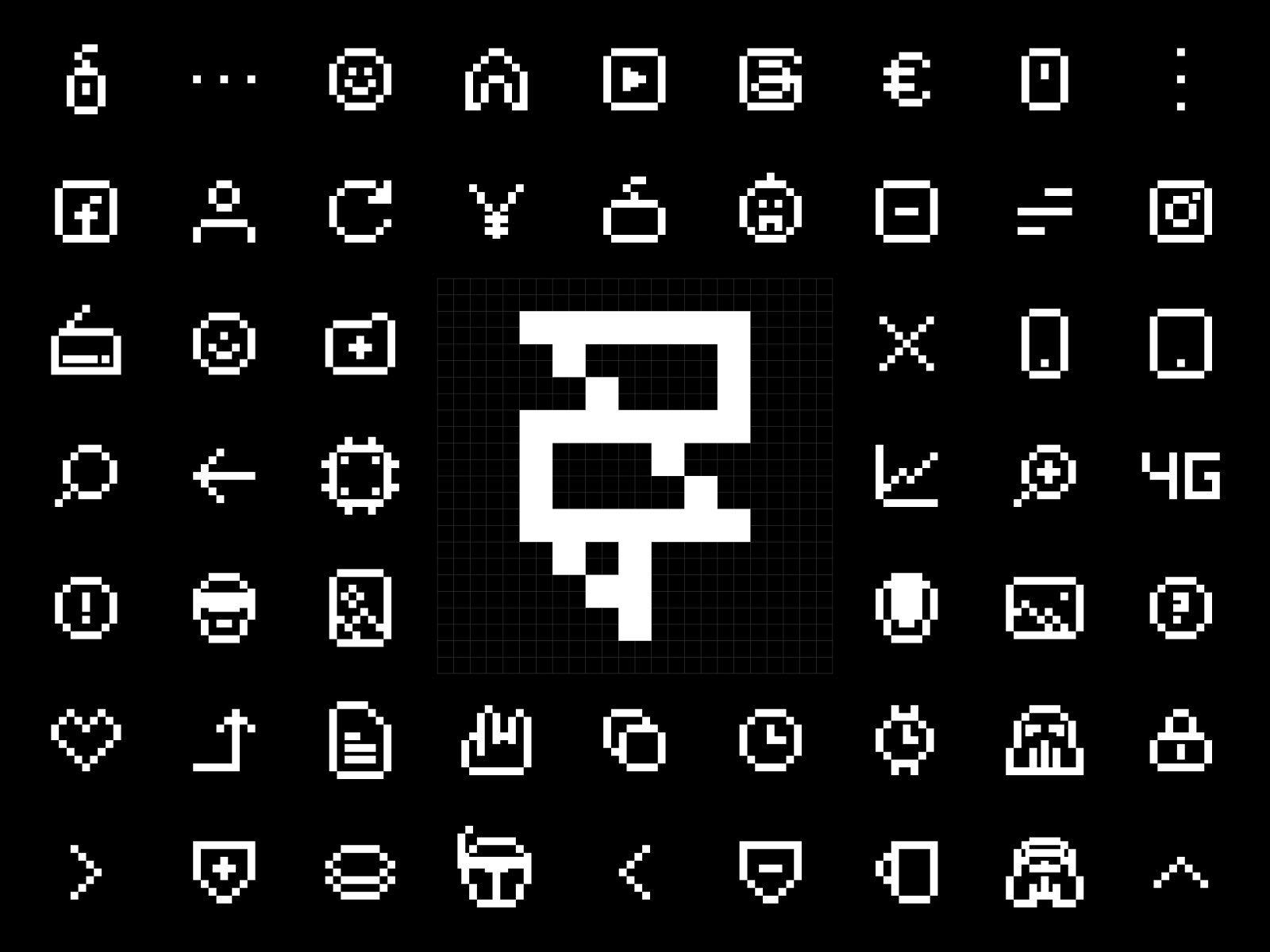 Pixel Icon Set: Premium Icons Vectors by Lee Black — Framer Marketplace