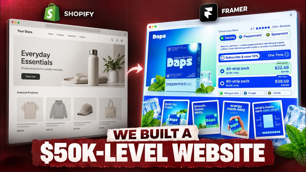 YouTube video thumbnail for We Built a High-Performance Website for a $M+ Business  Day 2