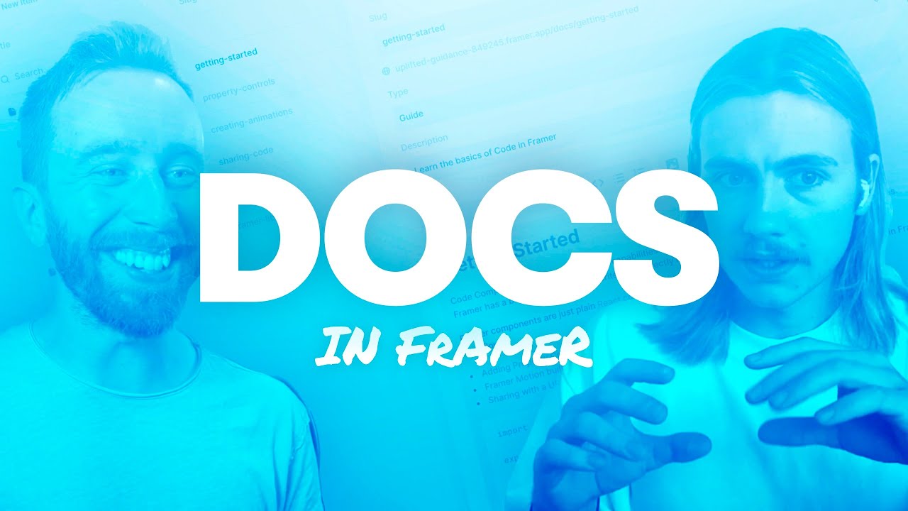 YouTube video thumbnail for Inside Framer: Build your Documentation Website in Framer