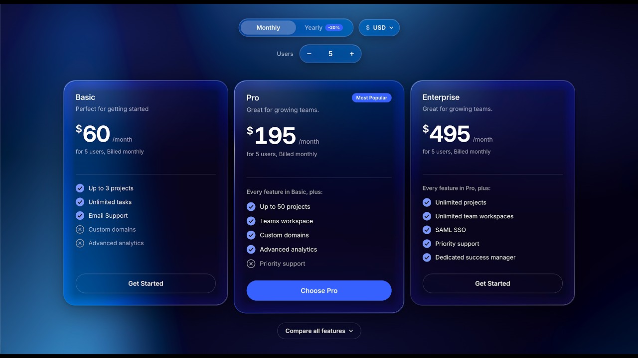 YouTube video thumbnail for SaaS Pricing Cards 3.0  | Component Overview